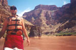 Mark, with cool lava column behind him