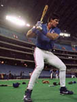  Jose warming up in the Skydome on 3/6/98