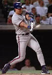 Jose crushing homer #35 in Anaheim on 8/21/98 (AP)
