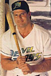 A nice posed photo of Jose in his Devil Rays uniform