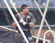 Another photo of Jose in the cage on 8/16/99 (SP Times)