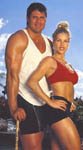 Jose and Jessica Canseco ready for a workout 